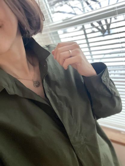 KHAKIプルオーバーシャツ