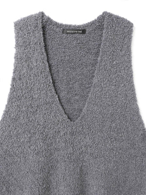 mizuiro ind へアリーVネックベスト