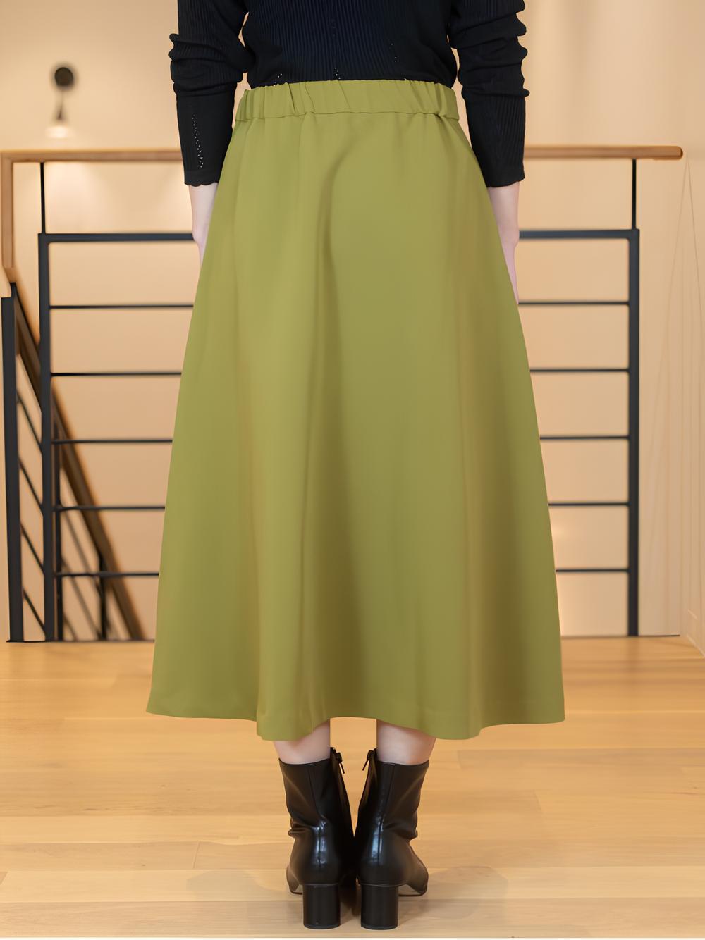 フレアボタンスカート