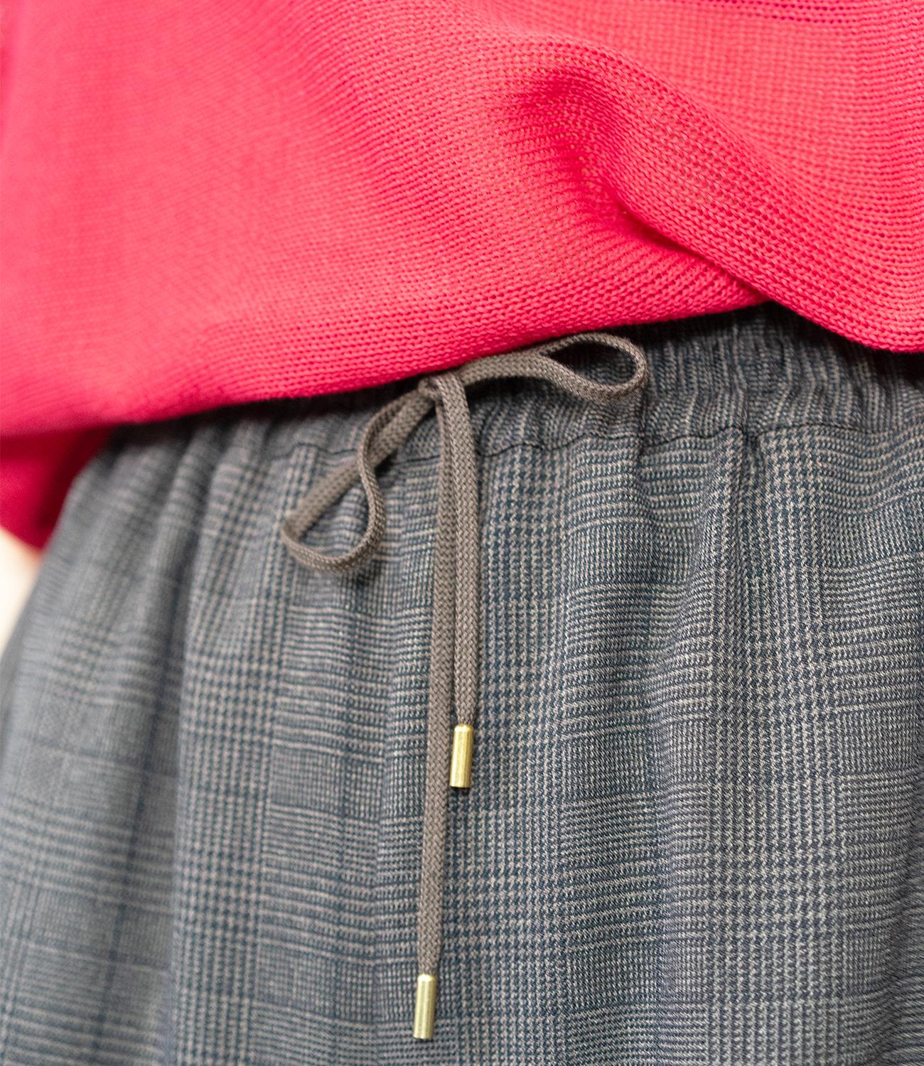 グレンチェックダイージーパンツ