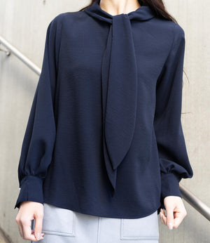 ジョーゼットボウタイブラウス