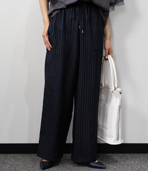 ストライプイージーパンツ