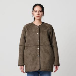 【WEB限定】ボア×フェイクムートン リバーシブルジャケット