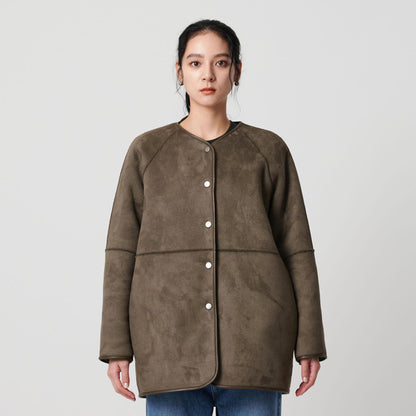 【WEB限定】ボア×フェイクムートン リバーシブルジャケット