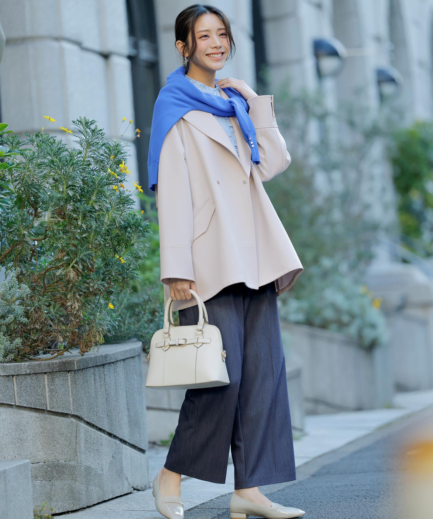 エレカジストレッチミドルトレンチ コート