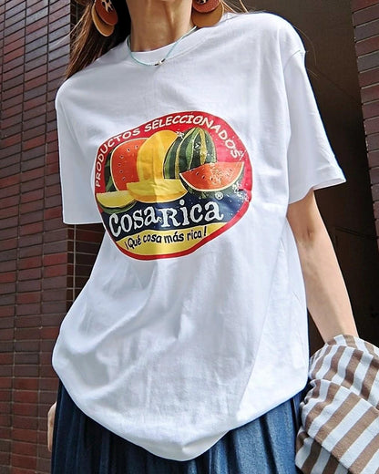ヴィンテージタッチのスイカＴシャツ