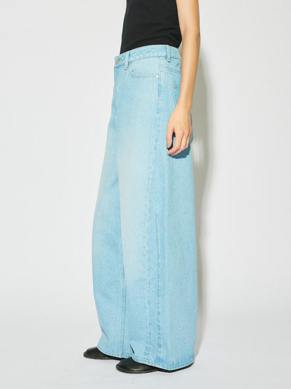 MIDIUMISOLID for Ladies バレルレッグワイドデニム