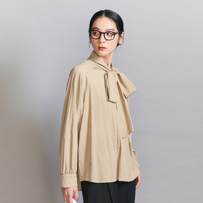 【WEB限定 Wardrobe DAILY MINIMAL】リボンタイブラウス -2WAY/ウォッシャブル-