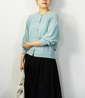 2wayコットンカーディガン