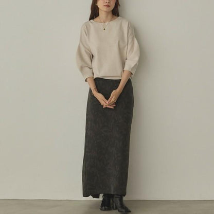 前後2way7部丈ニットプルオーバー