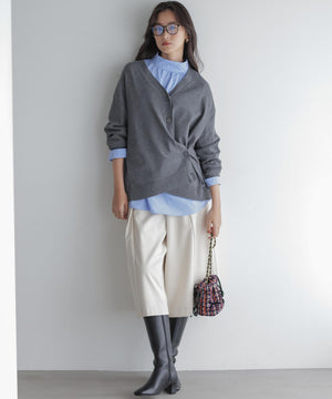 コットンタッチシャーティング刺繍入り ブラウス