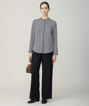 ウォッシャブルライトウール ストレートパンツ