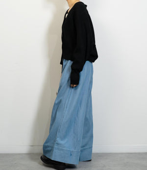 デザイン編みニットカーディガン