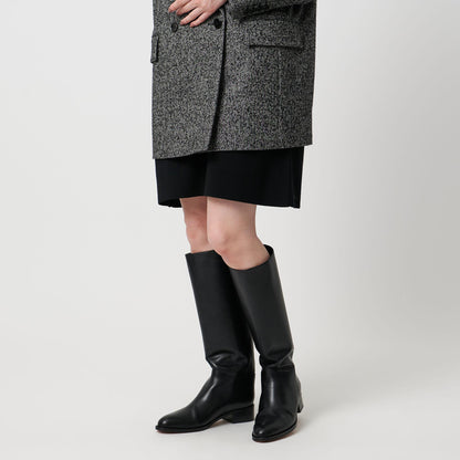 バックジップ ロングブーツ