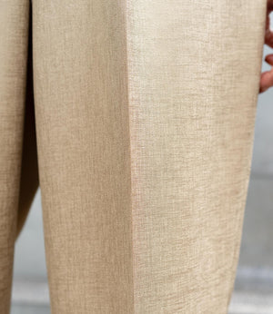 リネンライクシャイニータックパンツ