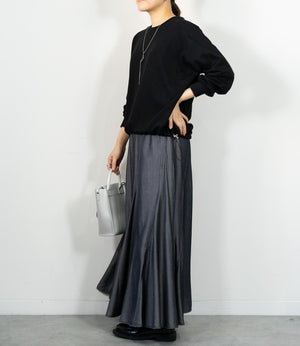 シャンブレーパネルスカート