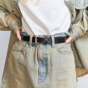 シンプル レザー ベルト