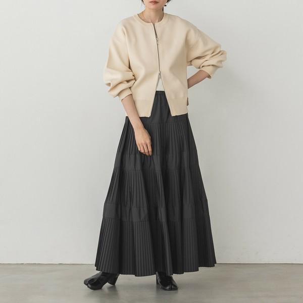 ダブルジップニットブルゾン