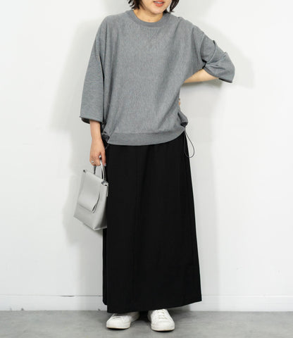 スウェットライクニットTシャツ