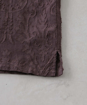 made in india カットワークジャカードシャツ(セットアップ可)