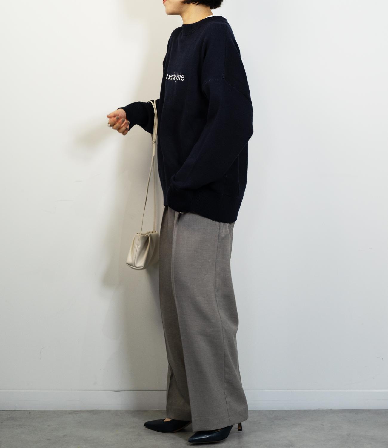 センタープレスストレートパンツ