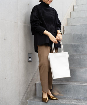 ワイドリブハイネックショートベスト