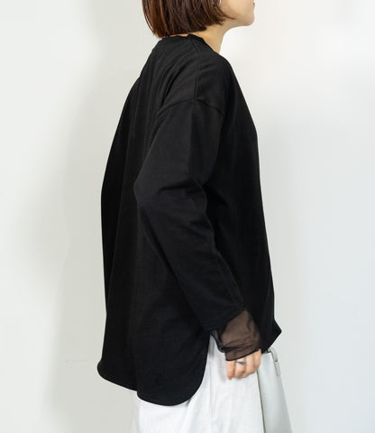 ポイントカラーロングTシャツ