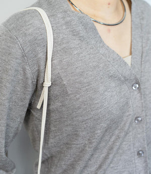 ソフトタッチVネックニットカーディガン