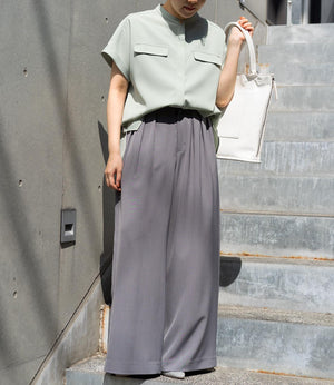 きれいめフラップサファリブラウス