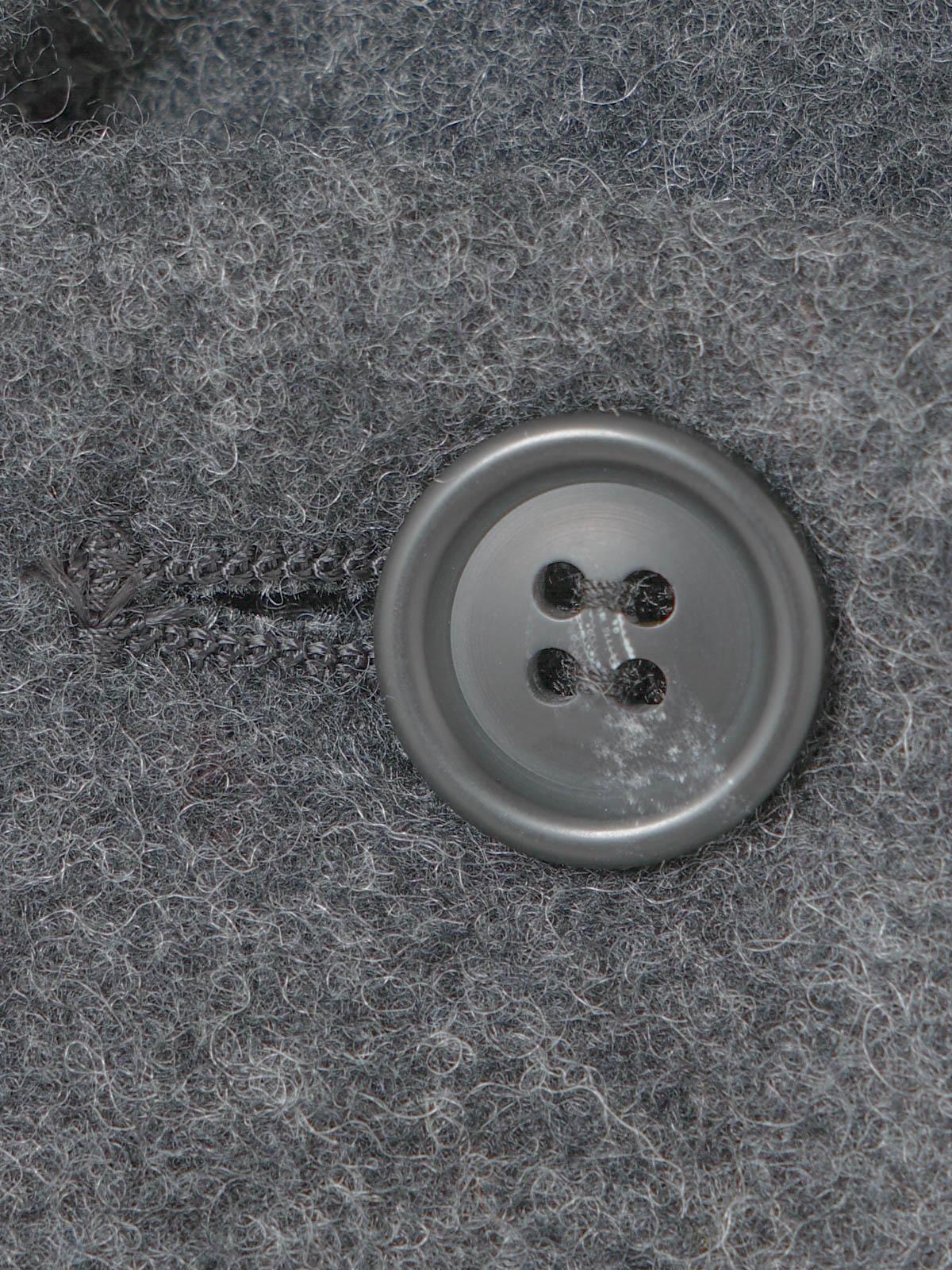 mizuiro ind ウールブレンドスタンドカラーコート