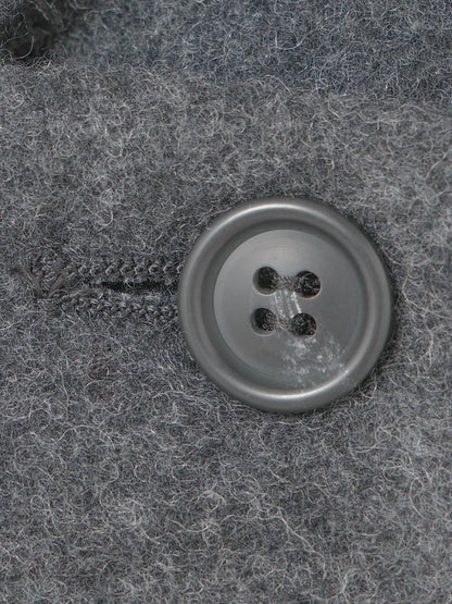 mizuiro ind ウールブレンドスタンドカラーコート