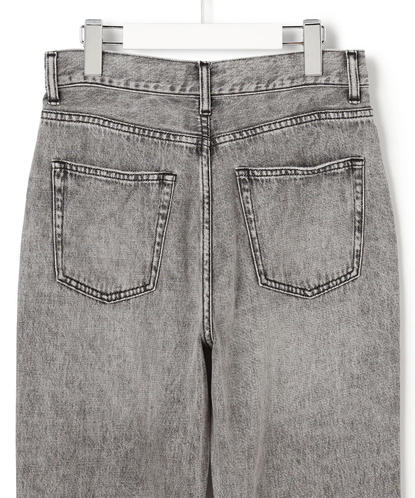 スリット ストレート デニム