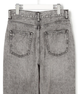 スリット ストレート デニム