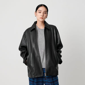 シープレザー フロントジップ ジャケット