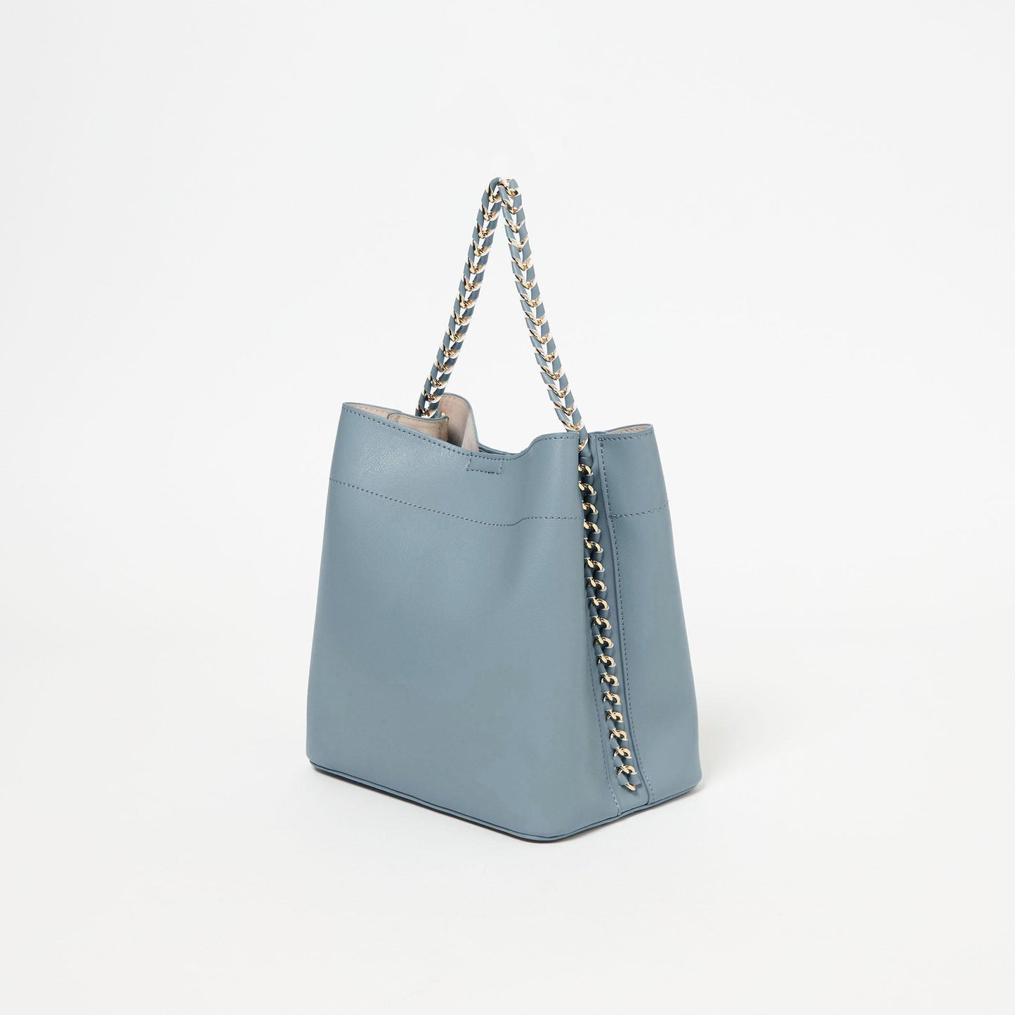 チェーンハンドル 2WAY スクエアバッグ ショルダーバッグ