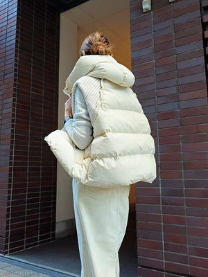 リブニットエコダウンベスト