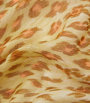 ヒョウ柄プリントスカーフ