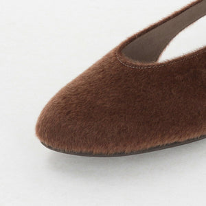 サイド バックル フラットシューズ