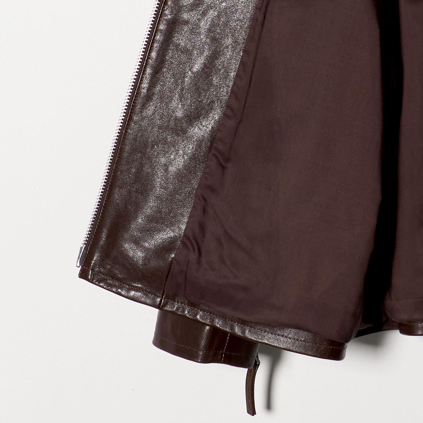 シープレザー フロントジップ ジャケット