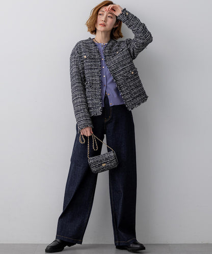 GIOLICA ツイードミニ ショルダーバッグ