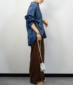 デニムライクシャツ