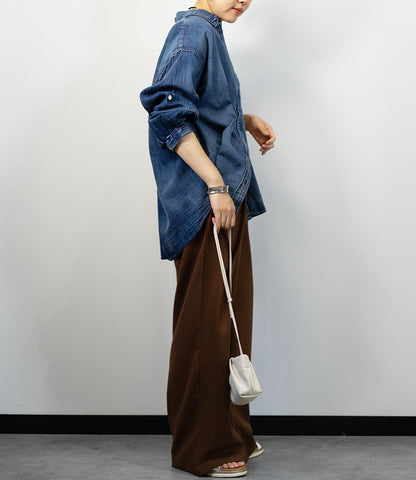 デニムライクシャツ