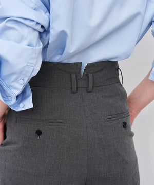 TRツイル ワイドトラウザー