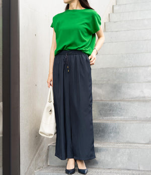 コンパクトフレンチスリーブニットT