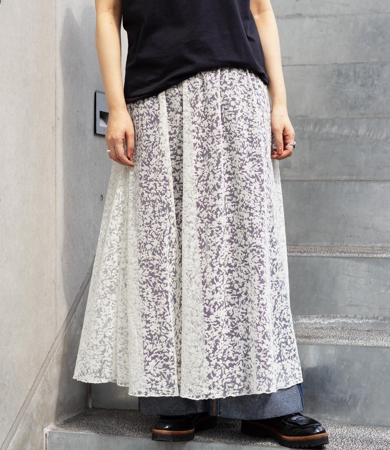 ドラマティックフロッキーギャザースカート