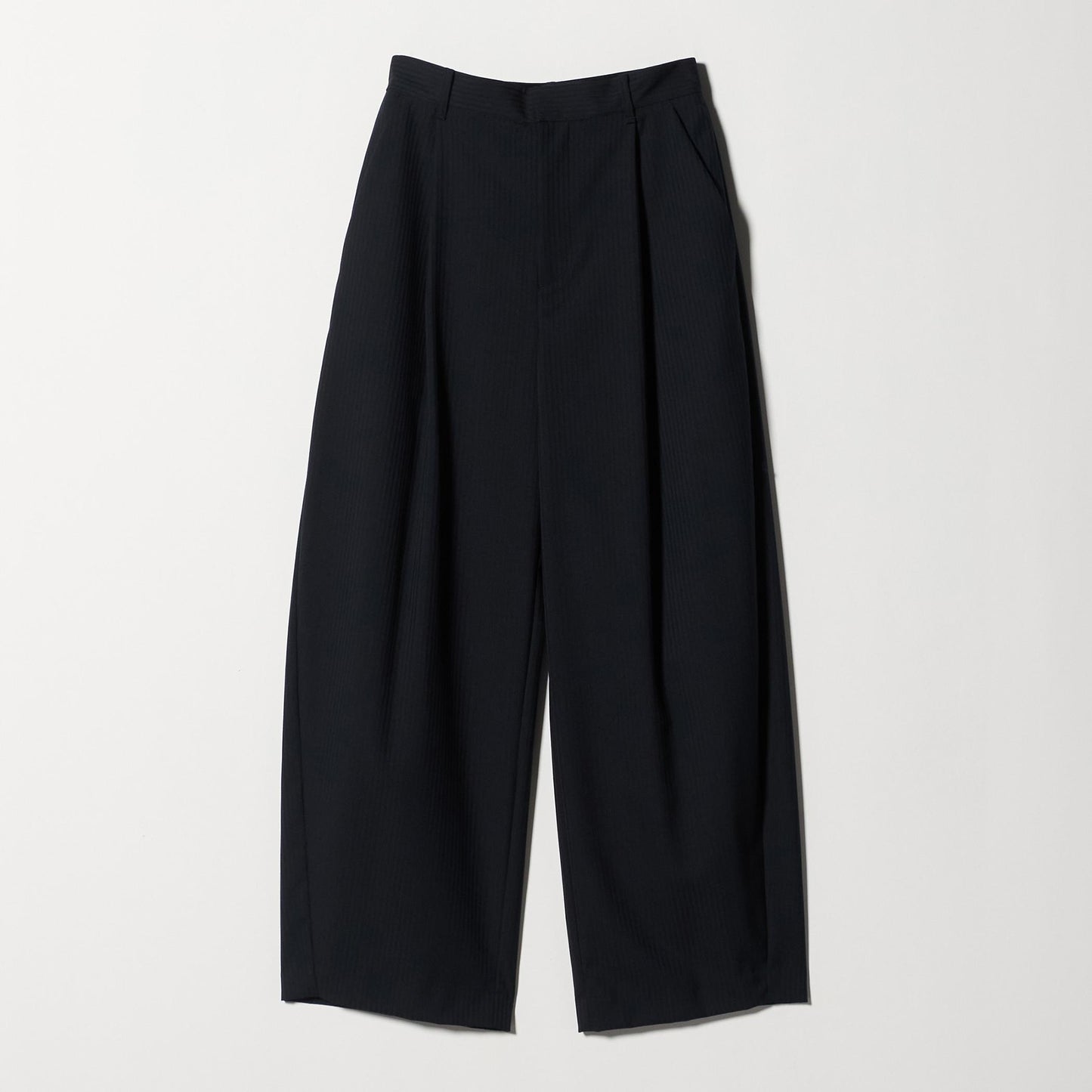 毛ポリエステル カーブパンツ ウォッシャブル