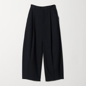 毛ポリエステル カーブパンツ ウォッシャブル