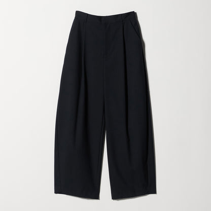 毛ポリエステル カーブパンツ ウォッシャブル