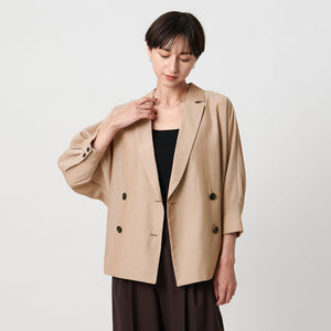 シアー ドルマン ブラウス ジャケット ウォッシャブル