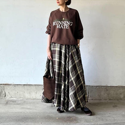 ブラウンロゴスウェット